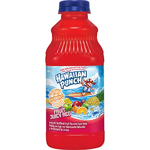 Motts Hawaiian Punch Fruit Juicy Red, 32-Ounce Bottles Pack Of