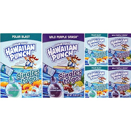 Singles To Go! Hawaiian Punch Variety Pack 3 Boxes Each Of Polar