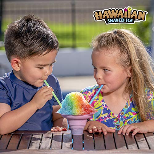 Hawaiian Shaved Ice Syrup 3 Pack With Accessories
