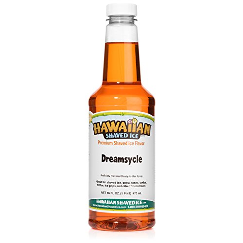 Hawaiian Shaved Ice Syrup, Dreamsycle, Pint