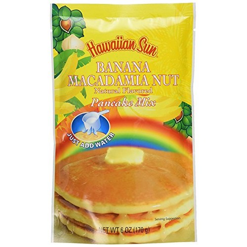 Hawaiian Sun 5 Pack Assorted Pancake Mix: Chocolate Mac, Passion