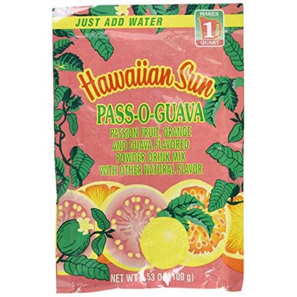 Hawaiian Sun Pass-o-guava POG Nectar Powder Drink Mix From Hawai...