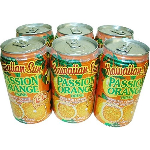 Hawaiian Sun Tropical Orange Fruit Drinks 11.5 Fl Oz Cans Passi