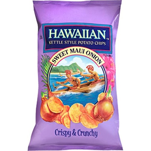Hawaiian Kettle Style Potato Chips, Sweet Maui Onion, 2 Ounce P