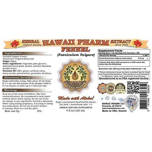 Fennel Tincture, Fennel Foeniculum Vulgare Seed Powder Liquid