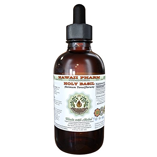 Holy Basil Alcohol-Free Liquid Extract, Organic Holy Basil Ocim