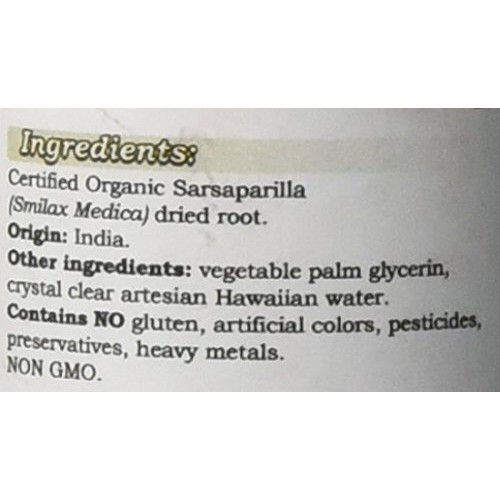 Sarsaparilla Alcohol-Free Liquid Extract, Sarsaparilla Smilax M