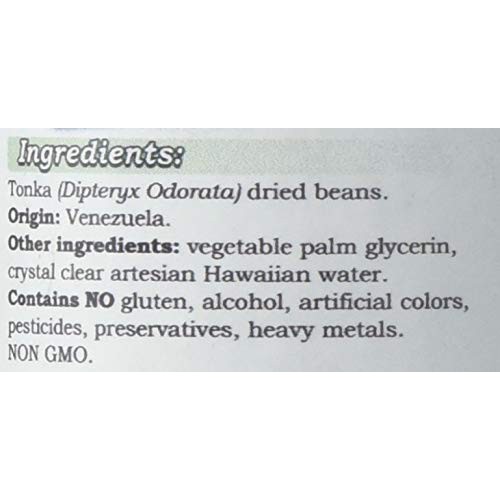 Tonka Alcohol-Free Liquid Extract, Tonka Dipteryx Odorata Drie