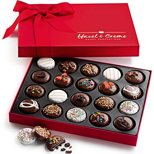 Hazel &Amp; Creme Chocolate Covered Cookie Gift - 20 Pcs - Anniversa
