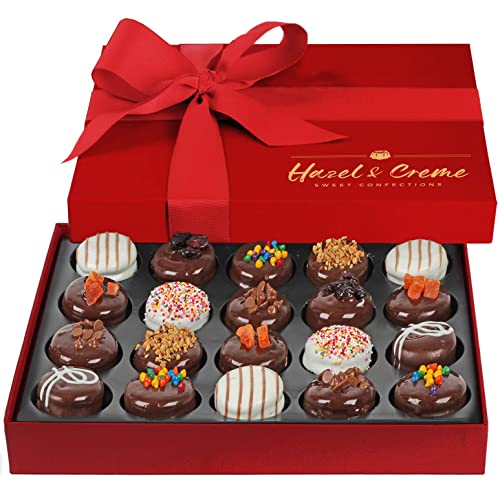 Hazel &Amp; Creme Chocolate Covered Cookie Gift - 20 Pcs - Anniversa