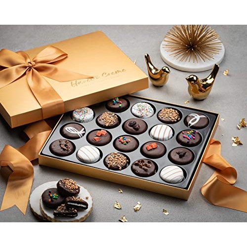 Hazel &Amp; Creme Gold Cookie Gift Box - Chocolate Box 20 - Gourmet