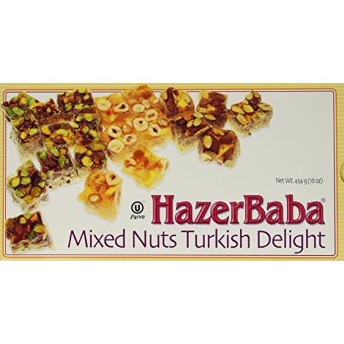 Hazerbaba Turkish Delight With Pistachio, Almond &Amp; Hazelnut – 1Lb