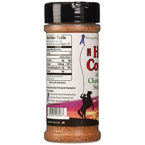 Head Country Bar-B-Q Championship Seasoning, Original, 6 Ounce