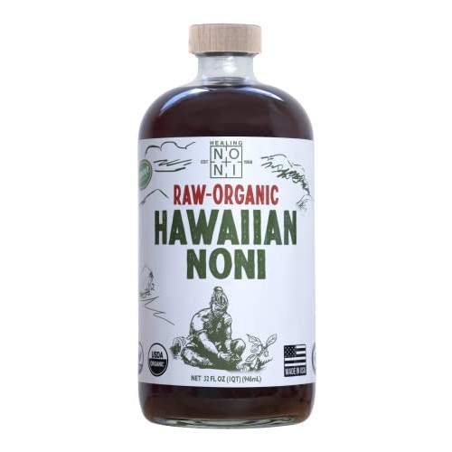 Healing Noni - Raw Organic Noni Juice - 12 Pack of 32oz