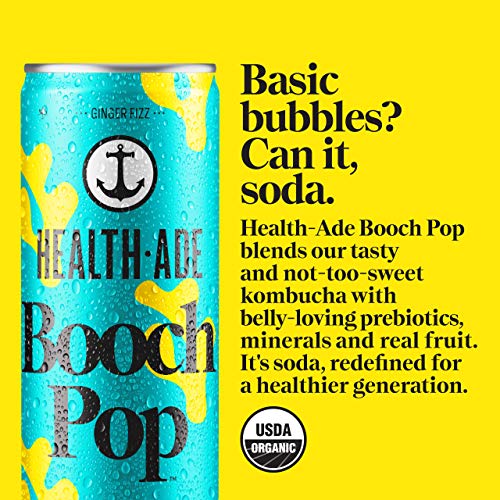 Health-Ade Booch Pop Variety Pack, Healthy Organic Soda Made Wit