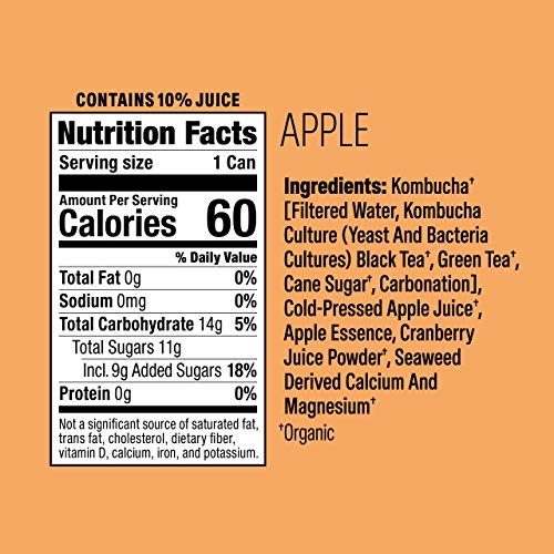 Health-Ade Booch Pop, Apple, Healthy Soda For Gut Health, Made W