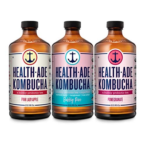 Health-Ade Kombucha An Organic Bubbly Probiotic Tea, 12 Pack Cas