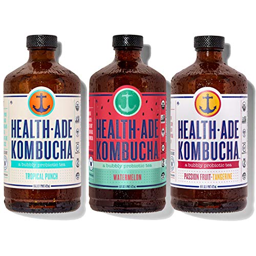 Health-Ade Kombucha An Organic Bubbly Probiotic Tea, 12 Pack Cas
