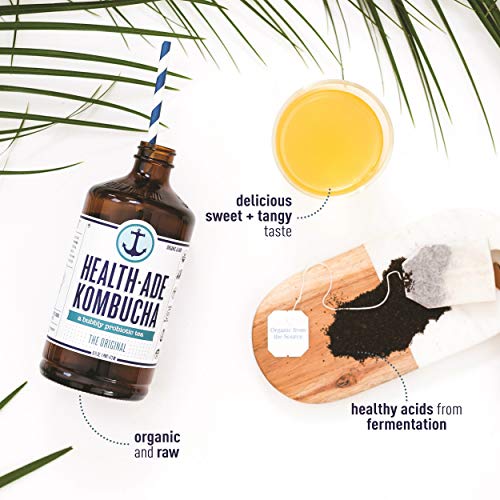 Health-Ade Kombucha An Organic Bubbly Probiotic Tea, 12 Pack Cas