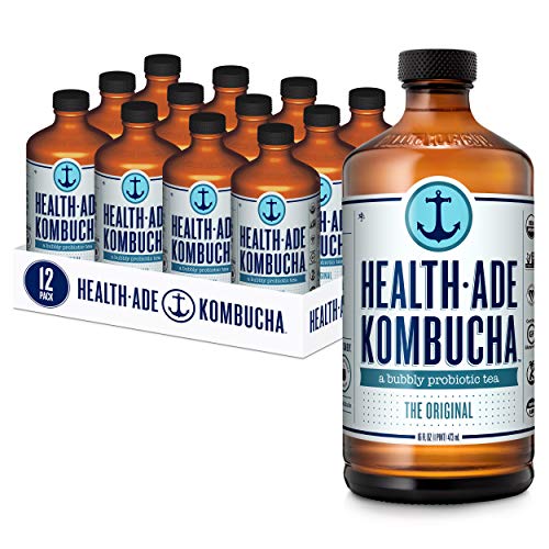 Health-Ade Kombucha An Organic Bubbly Probiotic Tea, 12 Pack Cas