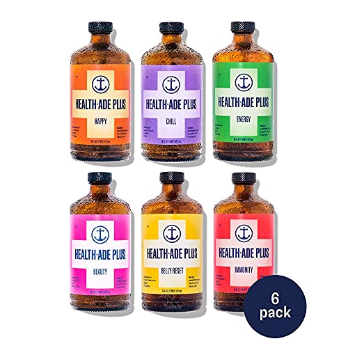 Health-Ade Plus, Kombucha Tea Organic Sparkling Probiotic Drink,