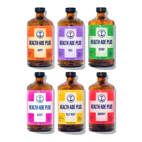 Health-Ade Plus, Kombucha Tea Organic Sparkling Probiotic Drink,