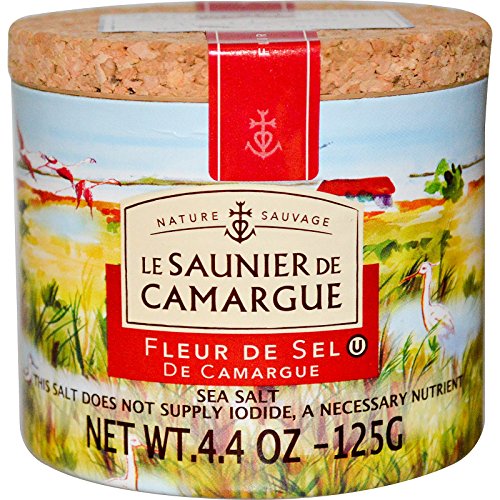 Le Saunier De Camargue, Fleur De Sel, Sea Salt, 4.4 Oz 125 G -