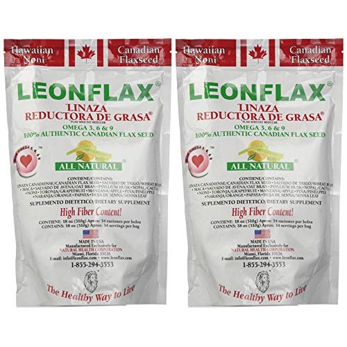 Leonflax Canadian Flaxseed Plus Fat Reducer 18 Oz. 2-Pack