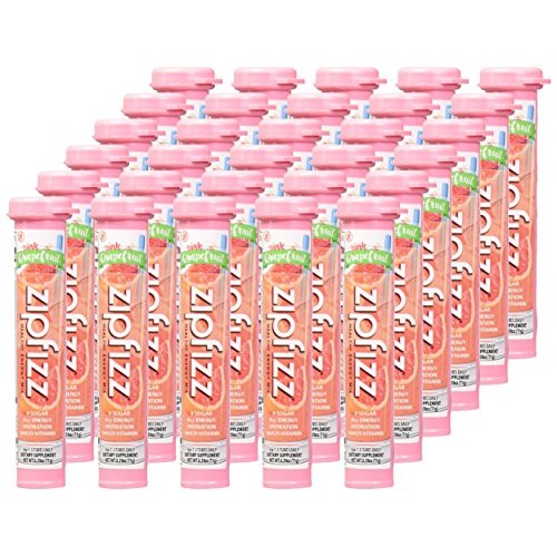Zipfizz Healthy Energy Drink Mix, Pink Grapefruit, 30-Count