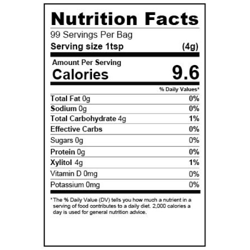 Health Garden Erythritol All Natural Sweetener, 5 Lb. Bag Kosher