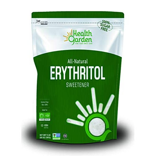 Health Garden Erythritol All Natural Sweetener, 5 Lb. Bag Kosher