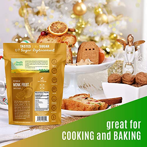 Health Garden Monk Fruit Sweetener, Classic- Non Gmo - Gluten Fr