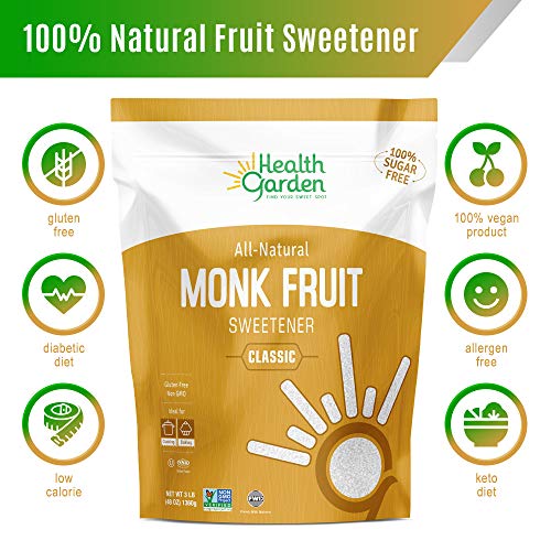 Health Garden Monk Fruit Sweetener, Classic- Non Gmo - Gluten Fr