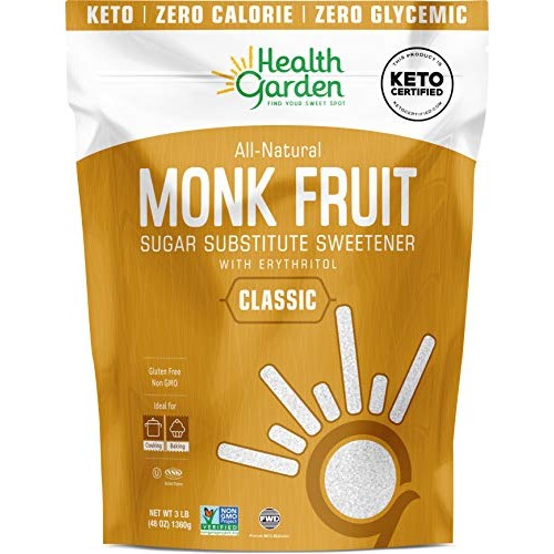 Health Garden Monk Fruit Sweetener, Classic - Non Gmo - Gluten F
