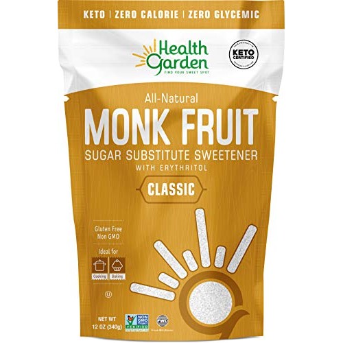Health Garden Monk Fruit Sweetener, Classic - Non Gmo - Gluten F