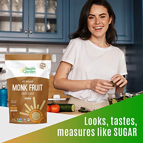 Health Garden Monk Fruit Sweetener, Golden- Non Gmo - Gluten Fre