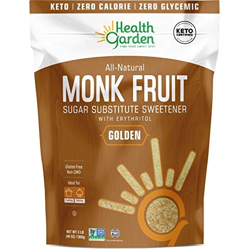 Health Garden Monk Fruit Sweetener, Golden- Non Gmo - Gluten Fre