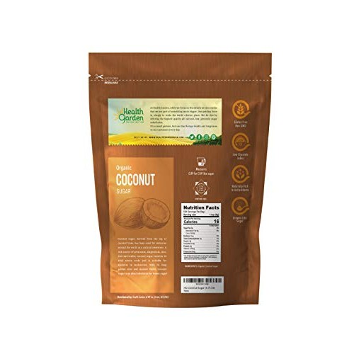 Health Garden Organic Coconut Palm Sugar - Non Gmo - Gluten Free