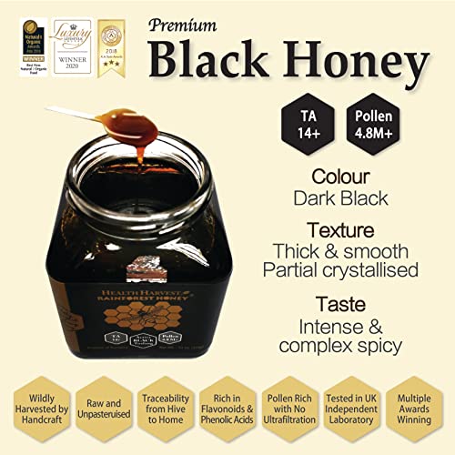 Premium Tualang Black Honeycomb 26oz Pollen 4.8M+, TA 14+ Rich...