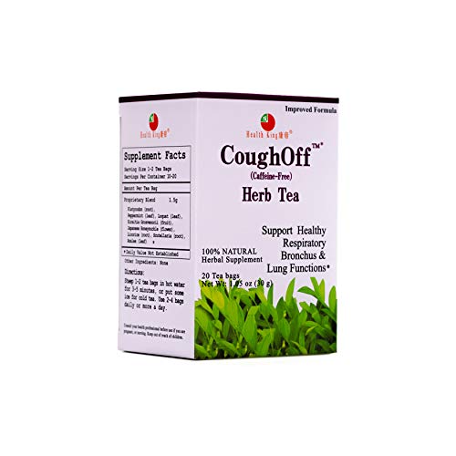 Health King Coughoff Herb Tea, Herbal Tea, 20 Tea Bags, Medicina