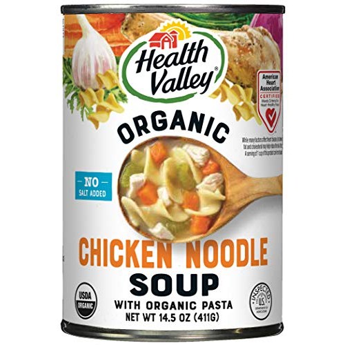Health Valley Organic Soup, No Salt Added, Chicken Noodle, 15 Oz