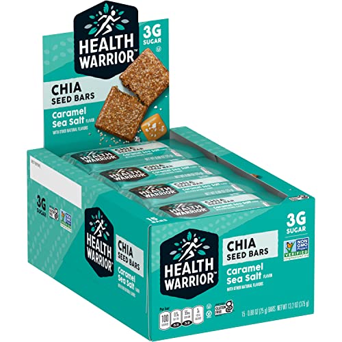 Health Warrior Chia Bars, Caramel Sea Salt , 15 Bars