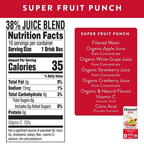 Honest kids Assorted Organic Juice Drink Variety Pack, 6 Fl Oz, ...