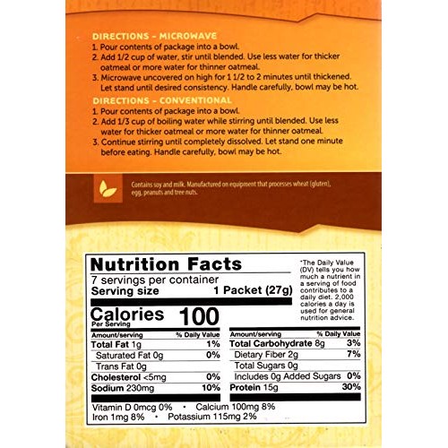 Healthsmart - High Protein Diet Oatmeal - Instant Hot Oatmeal -