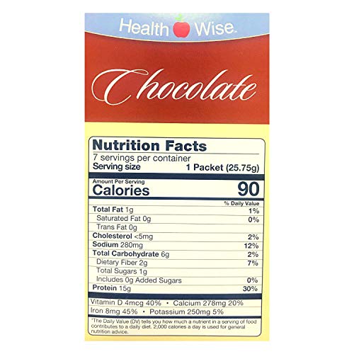 Healthwise - Chocolate High Protein Pudding/Shake Mix For Any Di
