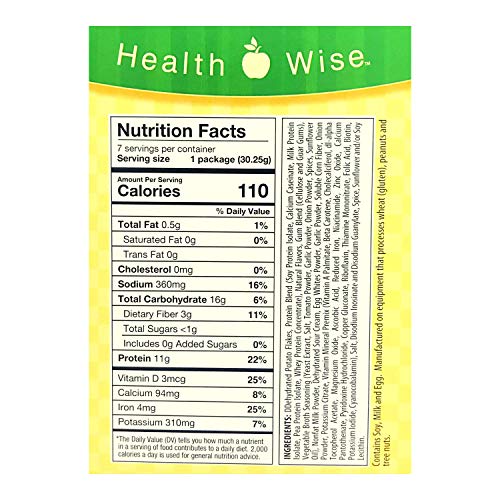 Healthwise - Garlic Mashed Potatoes - 7 Servings - Potato Puree