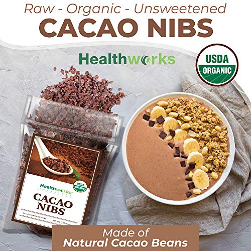 Healthworks Cacao Nibs Raw Organic 16 Ounces / 1 Pound | Criol