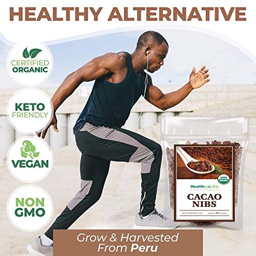 Healthworks Cacao Nibs Raw Organic 16 Ounces / 1 Pound | Criol