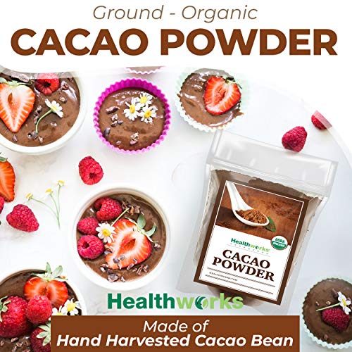 Healthworks Cacao Powder 32 Ounces / 2 Pounds | Cocoa Chocolat