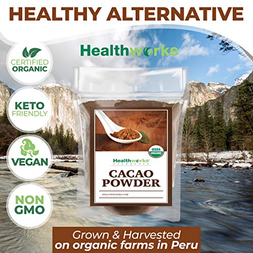 Healthworks Cacao Powder 32 Ounces / 2 Pounds | Cocoa Chocolat